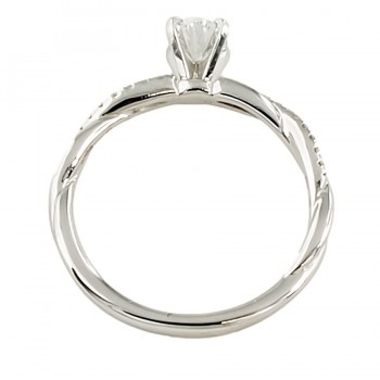 14ct white gold Diamond Ring size N